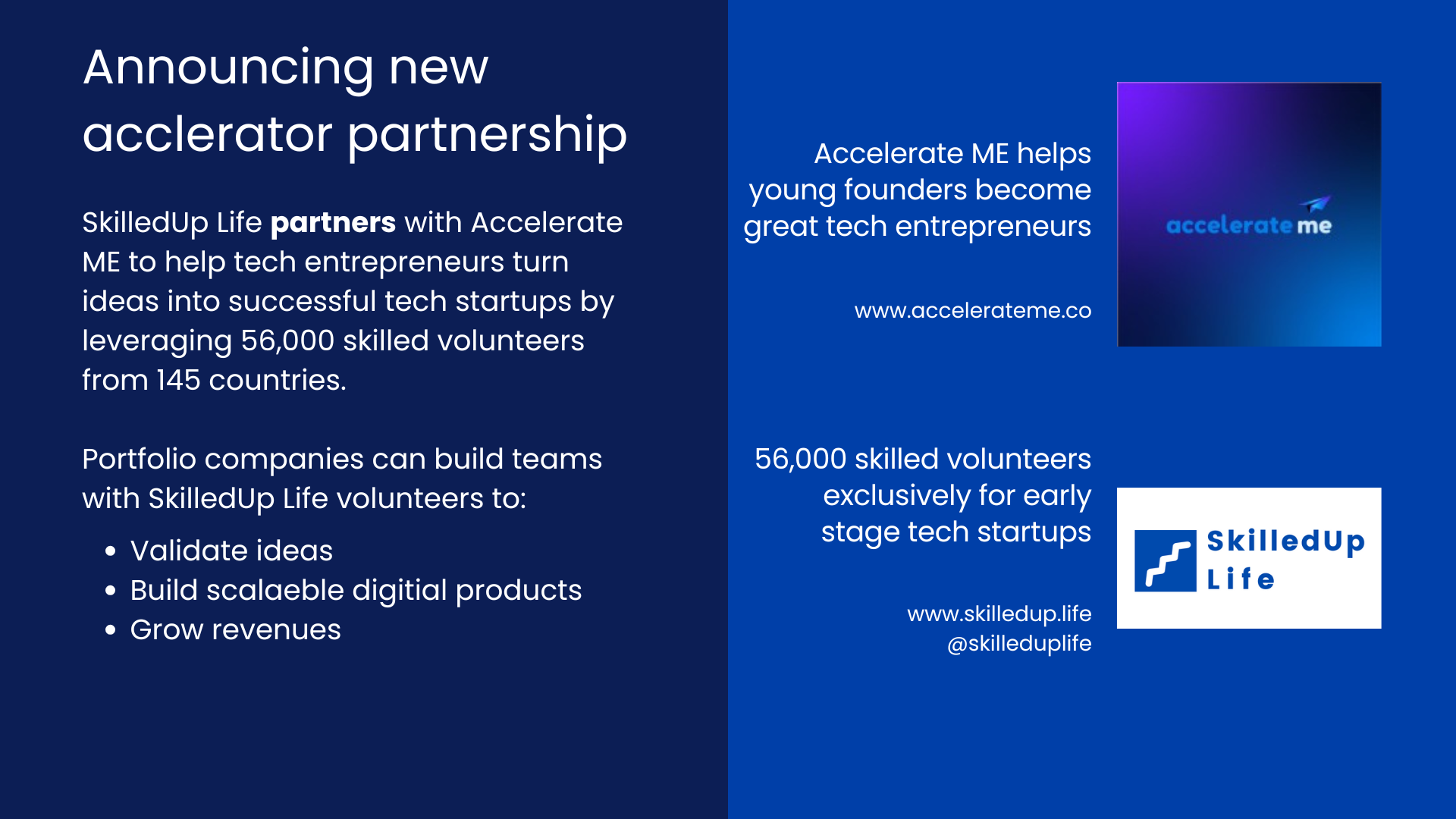 SkilledUp Life partners with Accelerate ME, University of Manchester’s Accelerator
